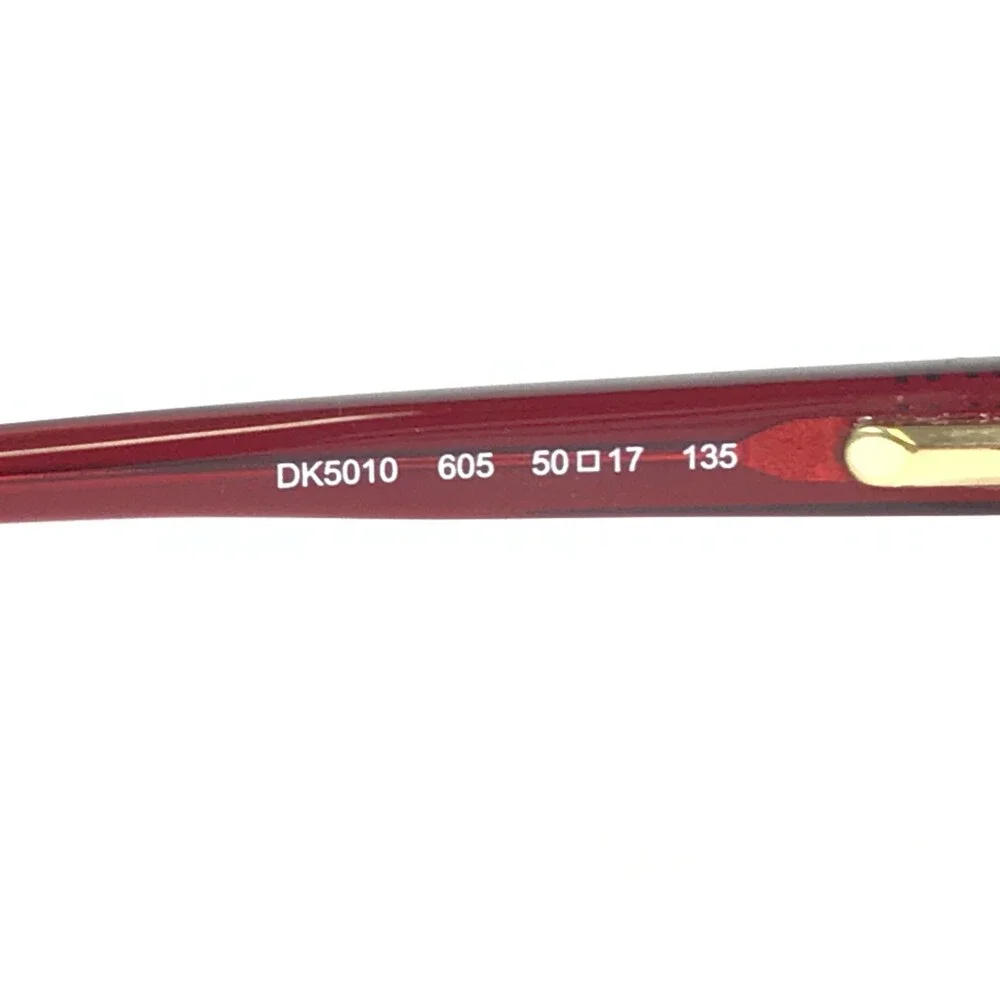 DKNY Eyeglasses Frames DK5010 605 Red Rectangular Full Rim 50-17-135